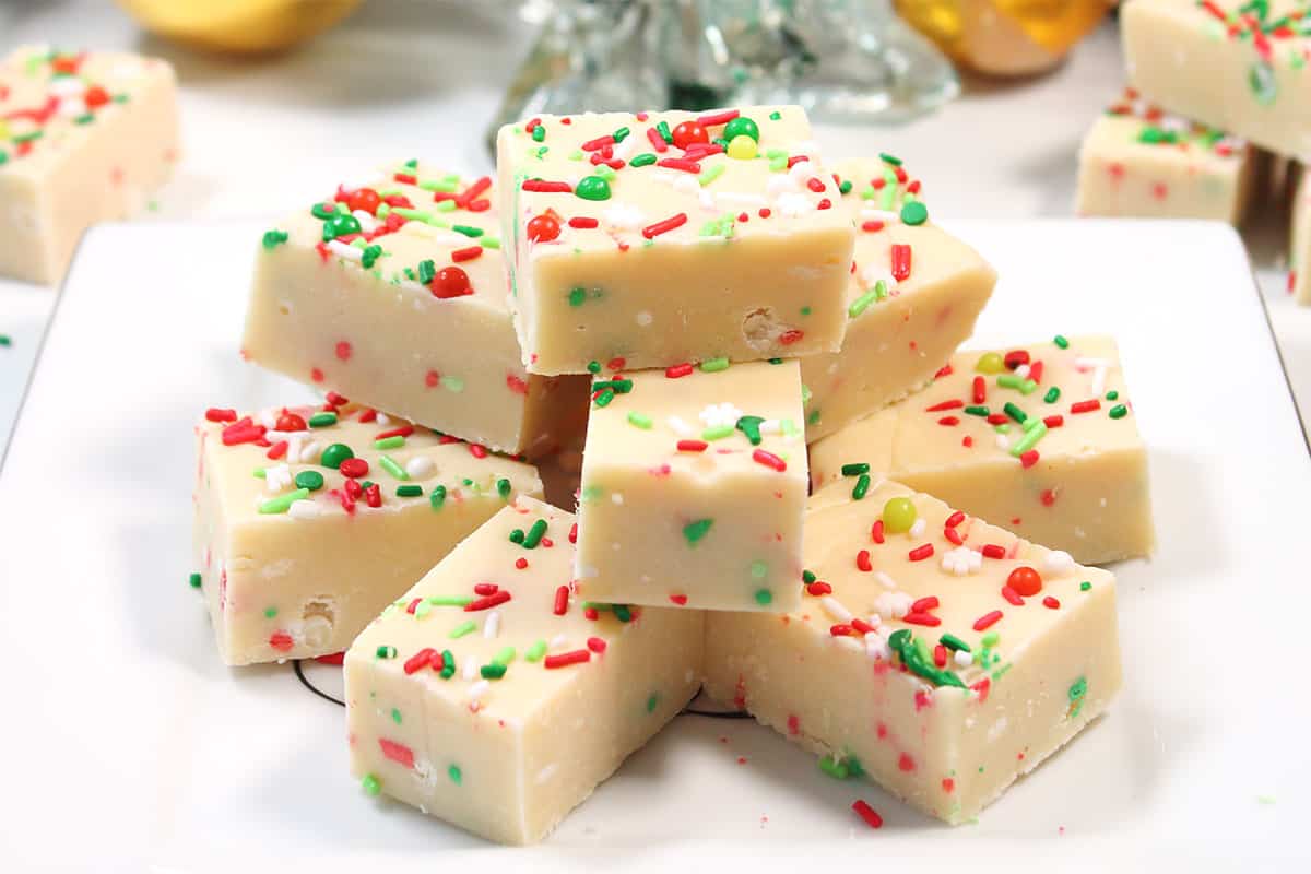 Easy Sugar Cookie Fudge - 2 Cookin Mamas