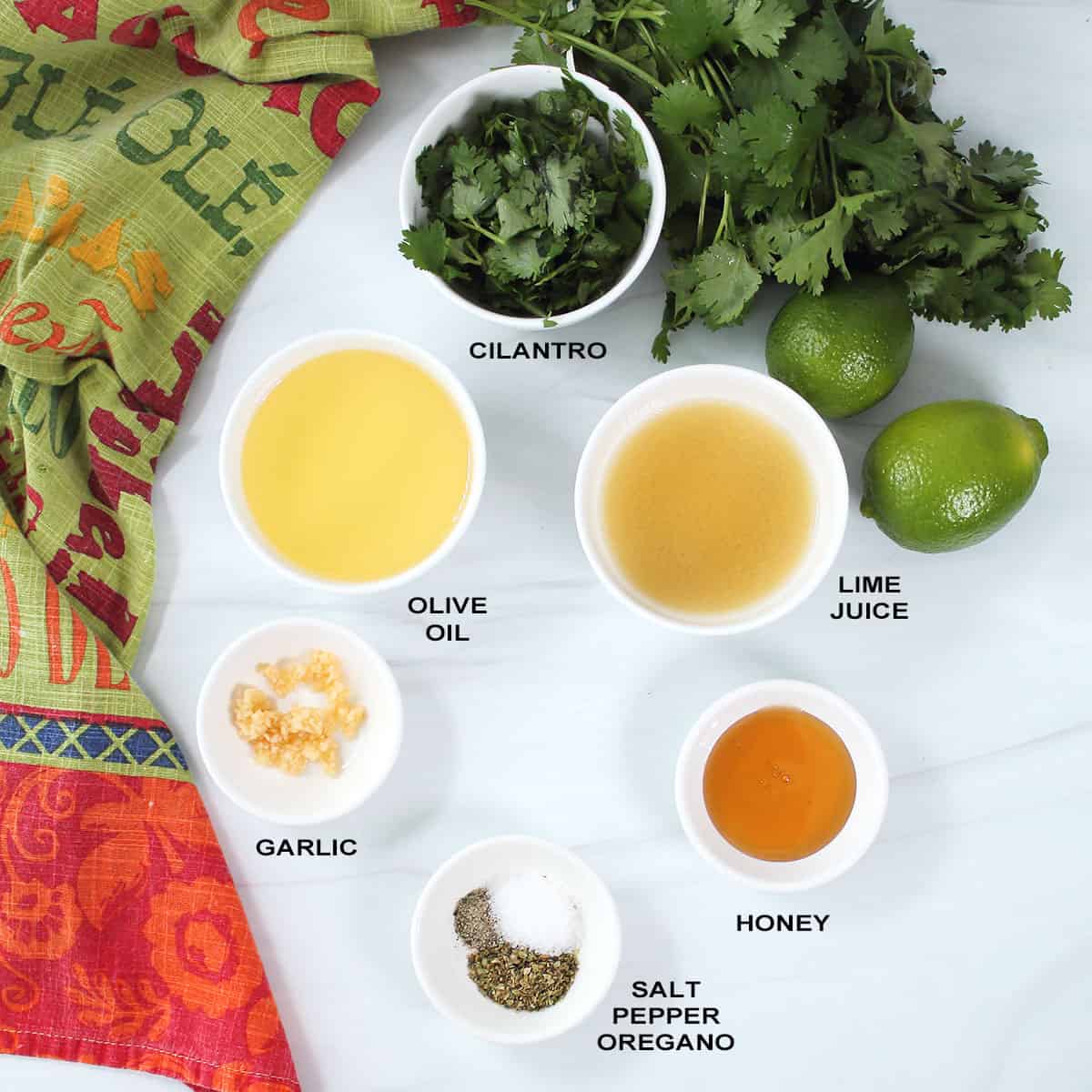 Mexican Salad dressing ingredients.