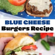 Summer grilling made easy (and delicious)! These Blue Cheese Burgers are ready in a flash. Juicy beef spiced with jalapeños & garlic, topped with creamy blue cheese. Perfect for quick weeknight meals or a standout at your holiday BBQ.
