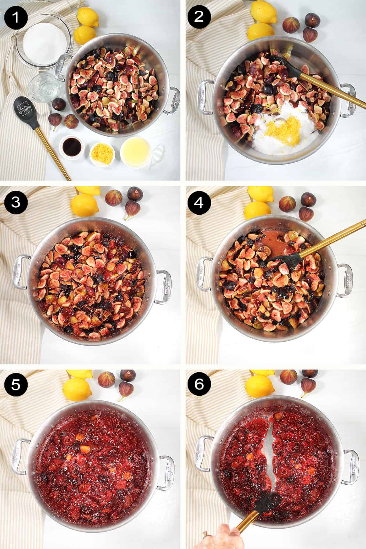 Steps on how to make fig jam.