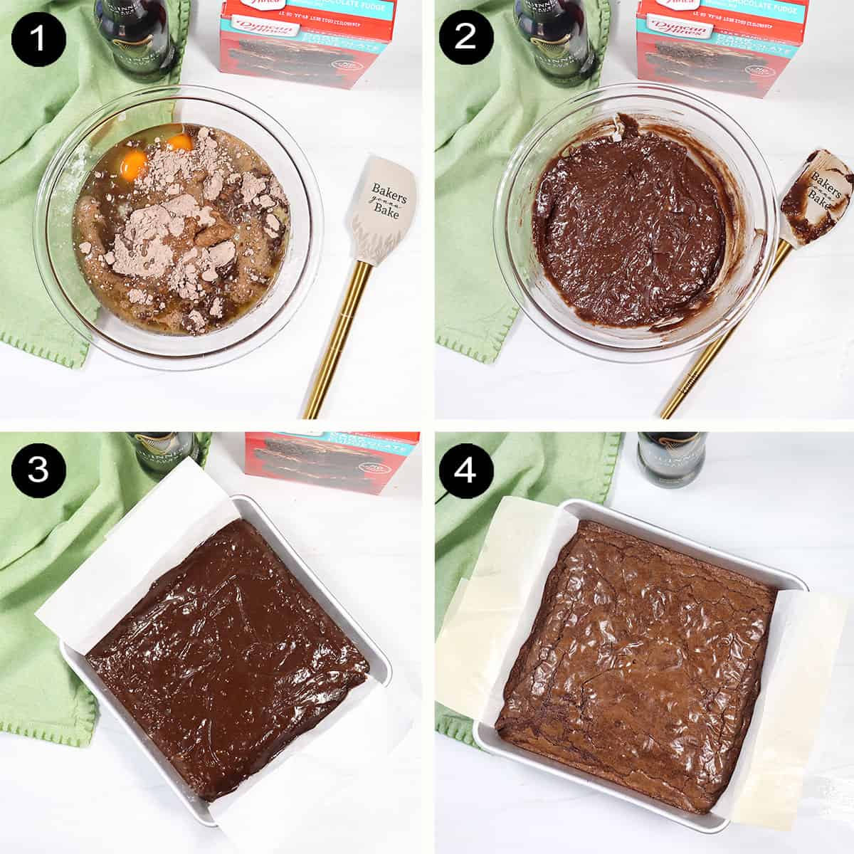 How to make Guinness Stout Brownies.