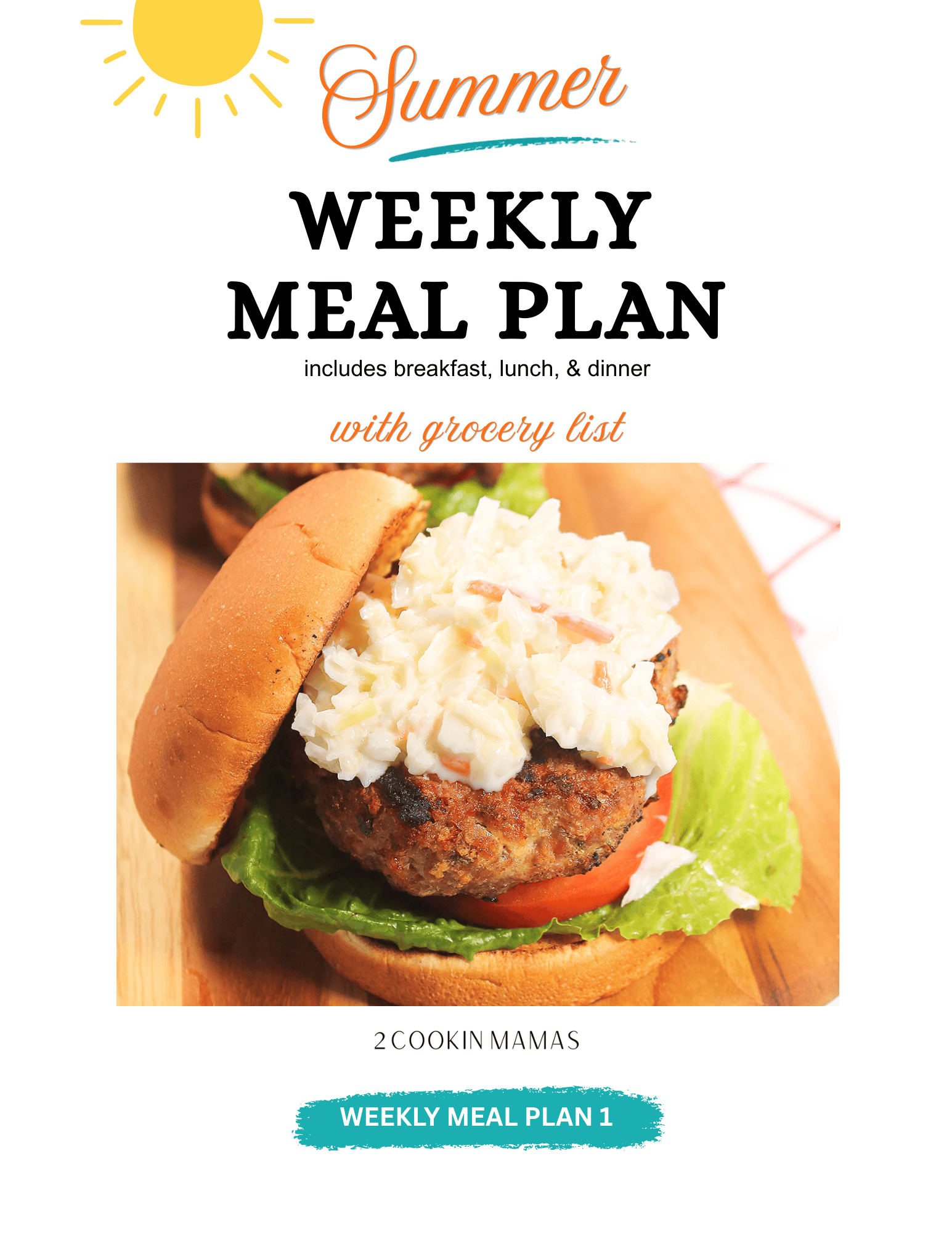 Summer Meal Plan 1 cover.