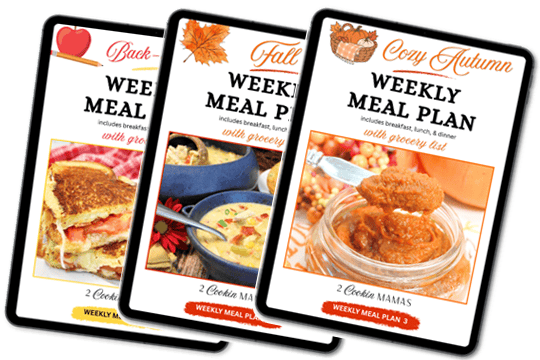 Weekly Meal Plan collage.